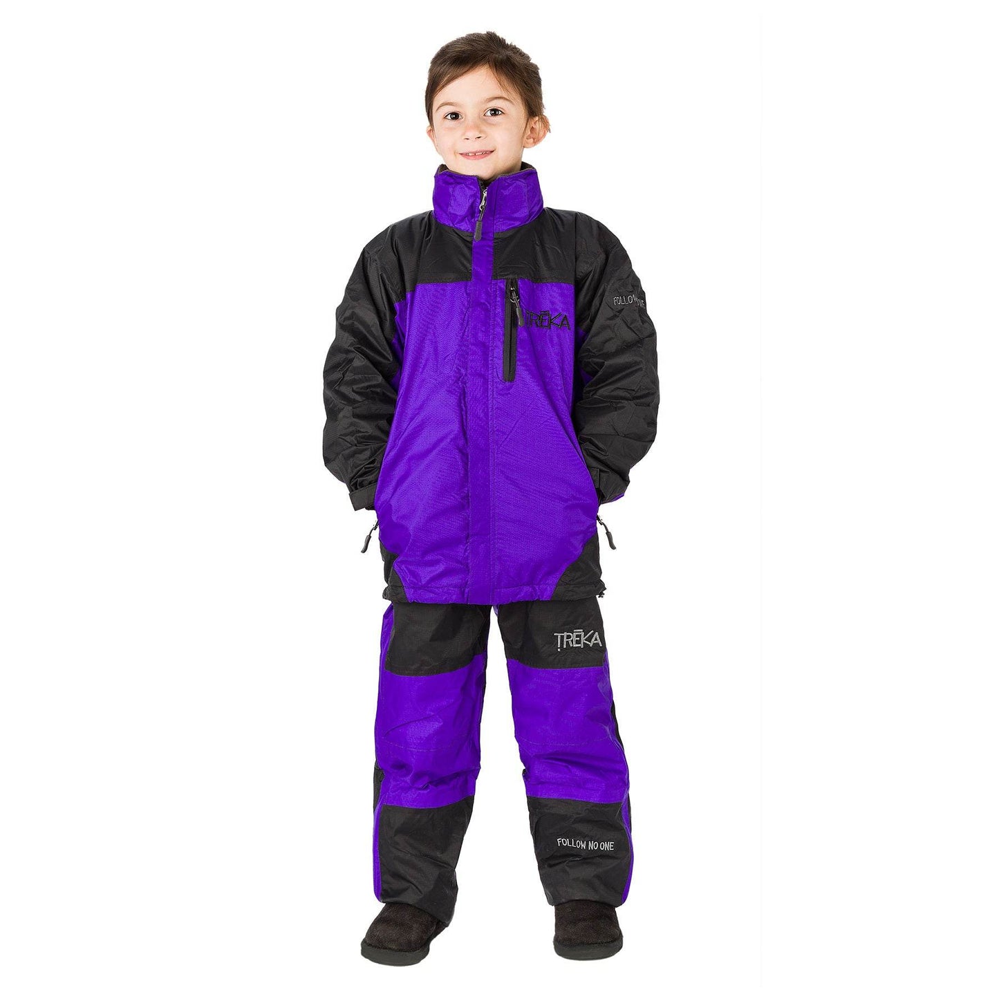 Kids Unisex Gorak Shep Outershell Pants – Purple / Black