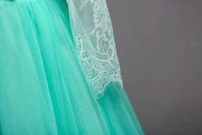 Kids Long Flower Girl Dress Dress