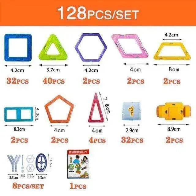 Kids' Magnetic Building Blocks DIY Magnet Toys - Construction Set Gifts