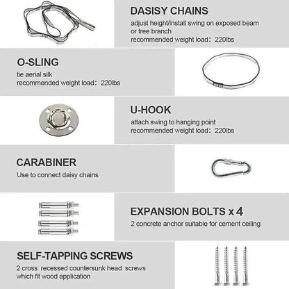 Kids' Therapy Swing: Hardware Incl. Sensory Cuddle Hammock - Autism Support