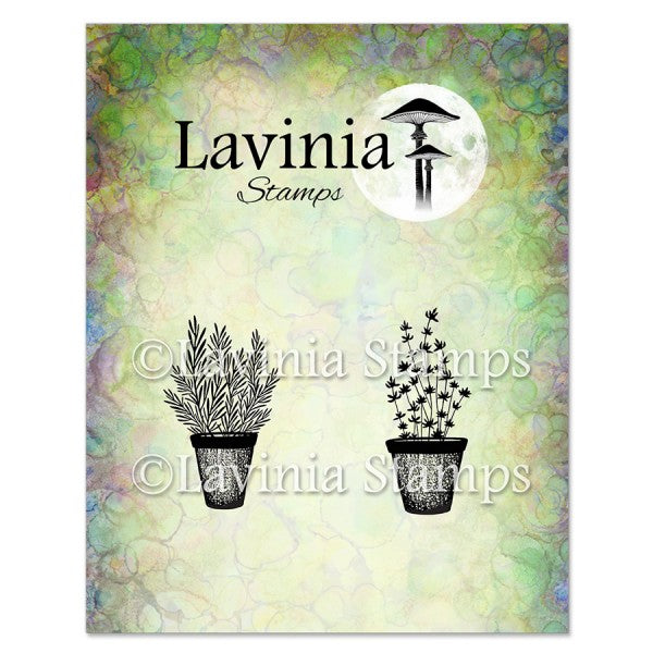 Rosemary & Thyme Pots Stamp