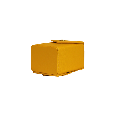 Ra Yellow Deck Box - Hard Shell - Textured Vegan Leather