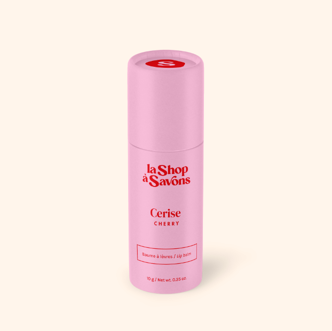 Baume à lèvres végane - Cerise