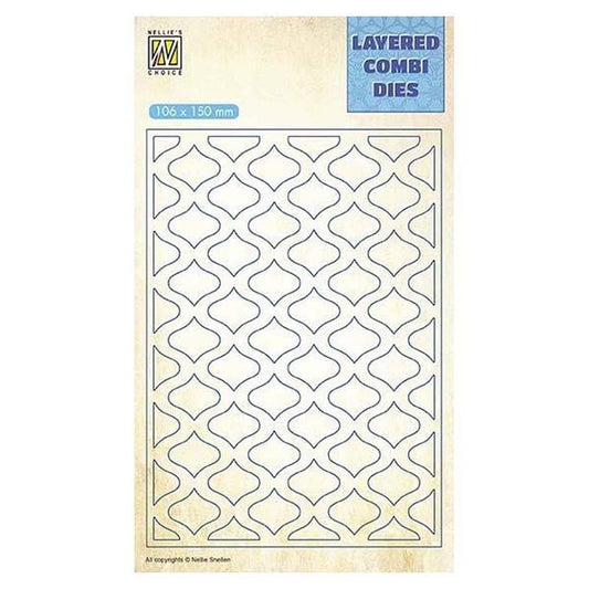 Nellie's Choice Layered Combi Dies Eastern Oval Layer A