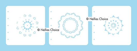 Kit de pochoirs combinés superposés Mandala 2