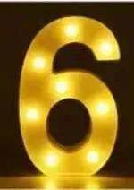 LED Night Light A-Z 0-9 Battery Lamp Wedding Party Decor