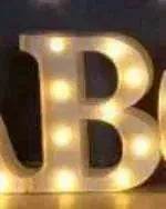 LED Night Light A-Z 0-9 Battery Lamp Wedding Party Decor