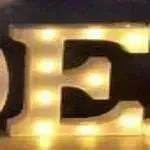 LED Night Light A-Z 0-9 Battery Lamp Wedding Party Decor