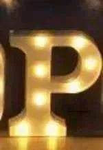 LED Night Light A-Z 0-9 Battery Lamp Wedding Party Decor