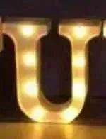LED Night Light A-Z 0-9 Battery Lamp Wedding Party Decor