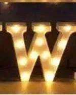 LED Night Light A-Z 0-9 Battery Lamp Wedding Party Decor