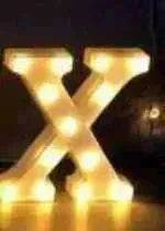LED Night Light A-Z 0-9 Battery Lamp Wedding Party Decor