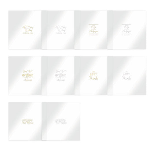 Luxury Foiled Acetate Sentiment Sheets