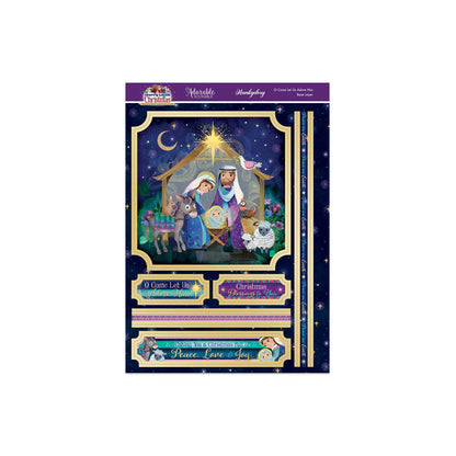 A Merry Little Christmas Deco-Large Set - O Come Let Us Adore Him