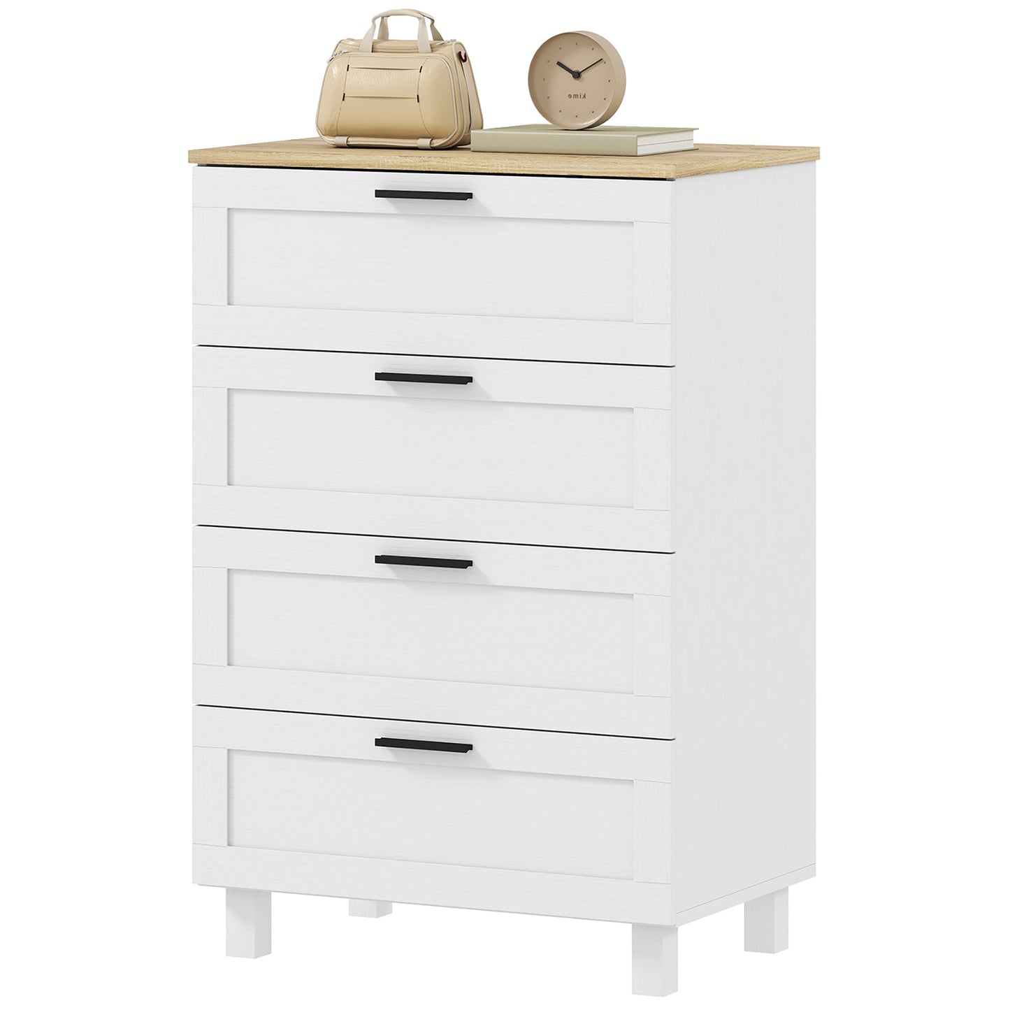 Taylor Chest with 4 Drawers for Bedroom-White
