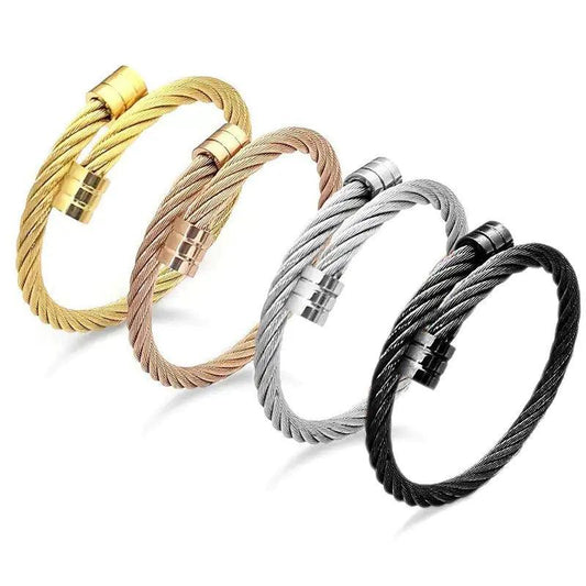 Bracelet en fil d'acier de titane