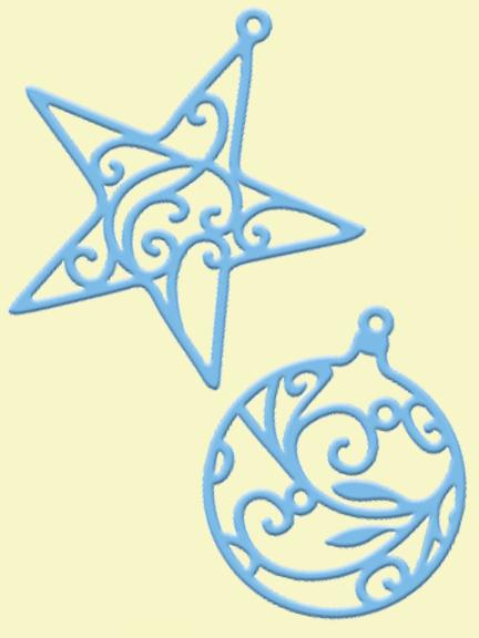 Marianne Design : Matrices de découpe Creatables - Boule étoile et ronde