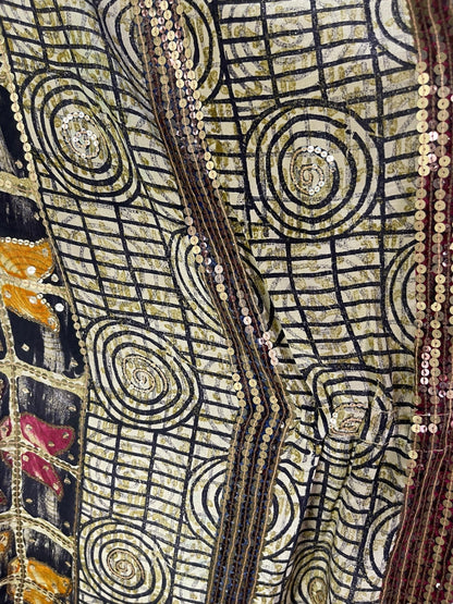 PRC6760 Avatar Pure Silk Maxi Kaftan