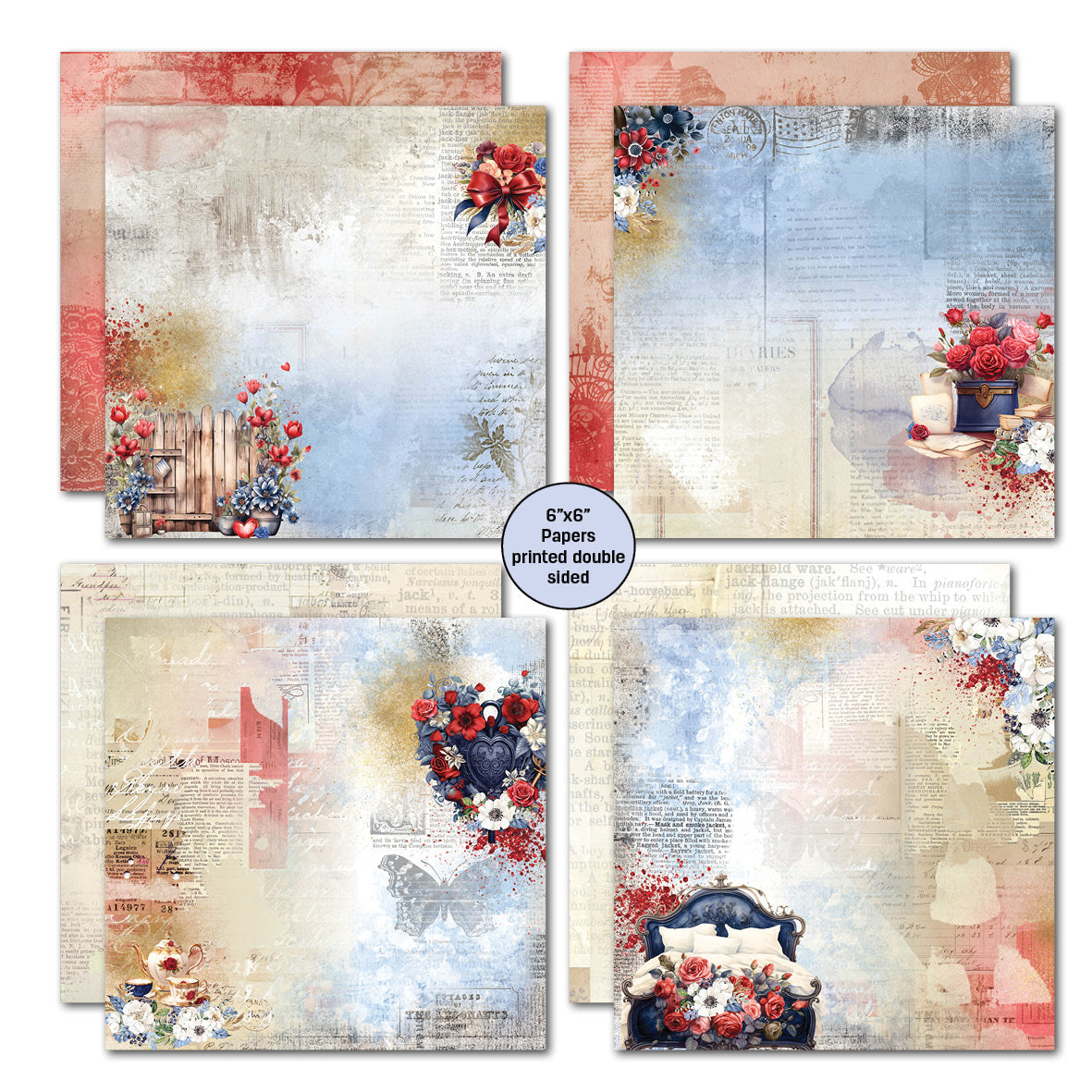 3Quarter Designs Love You 6x6 Paper Pack