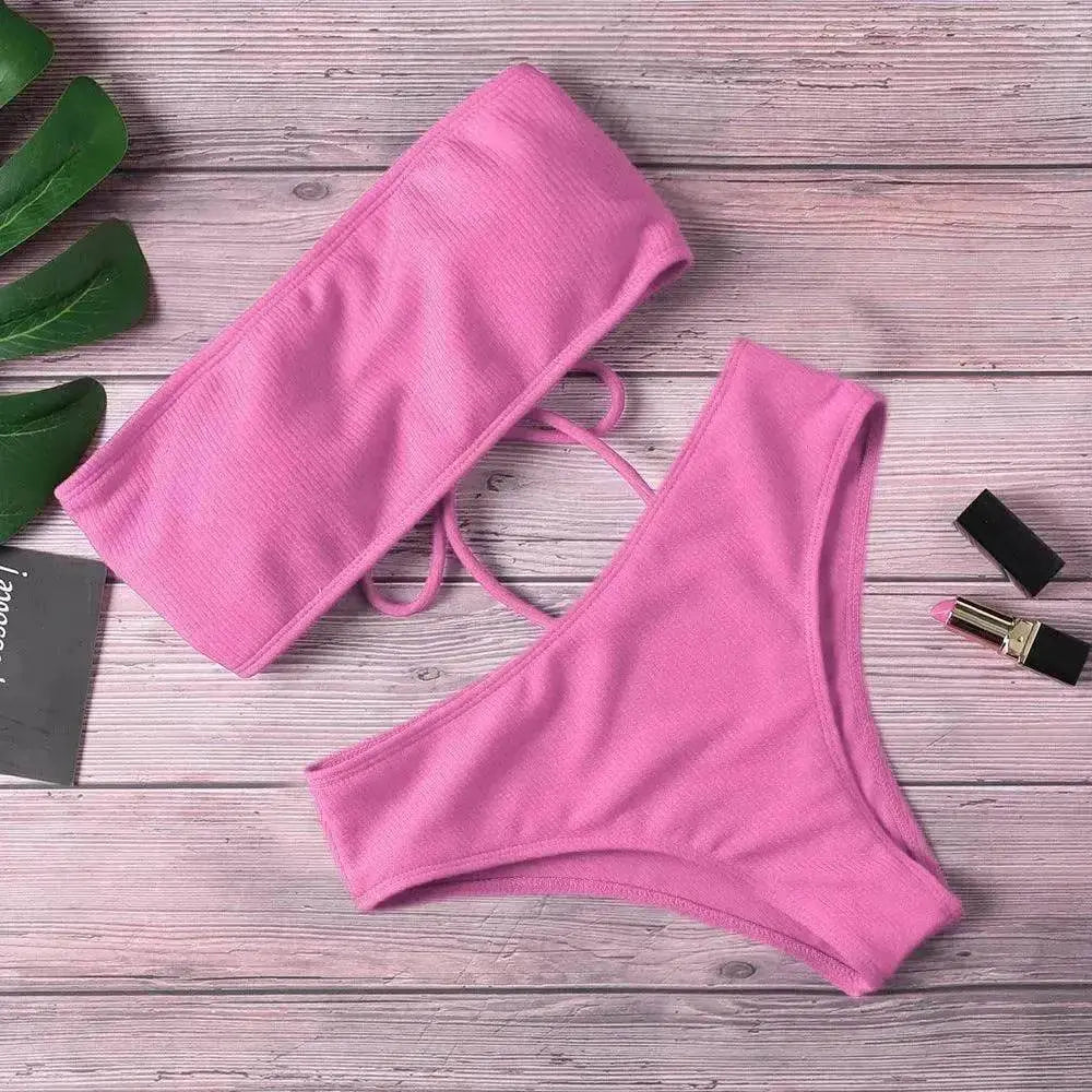 Maillot de bain une pièce pour femme, couleur unie