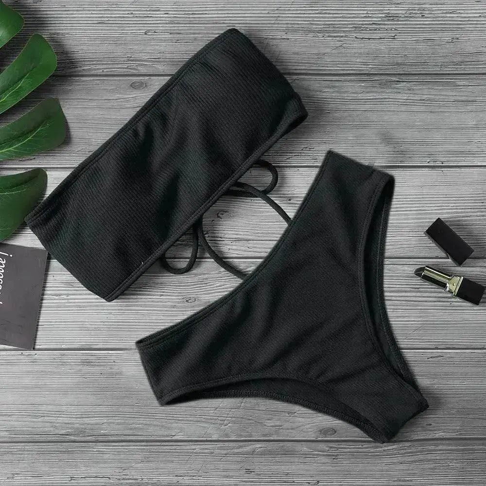 Maillot de bain une pièce pour femme, couleur unie