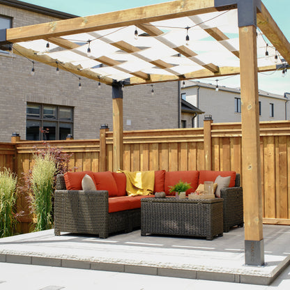 Laguna Point 4-Piece Wicker Outdoor Sectional Set