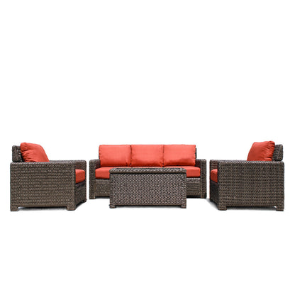 Laguna Point 4-Piece Wicker Outdoor Conversational Set