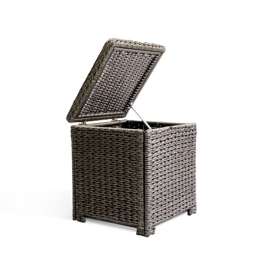 Table d'appoint coffre de rangement extérieur en osier Laguna Point