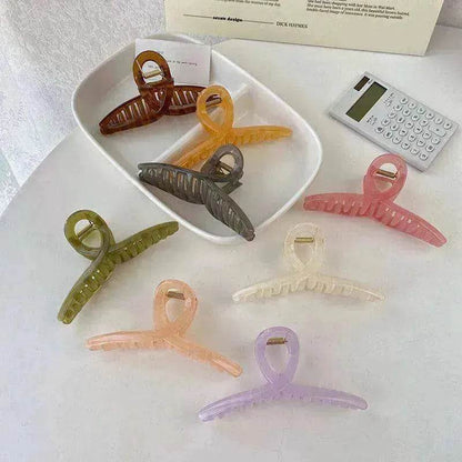 Large Jelly Minimalist Curve Bath Pan Hair Grabber