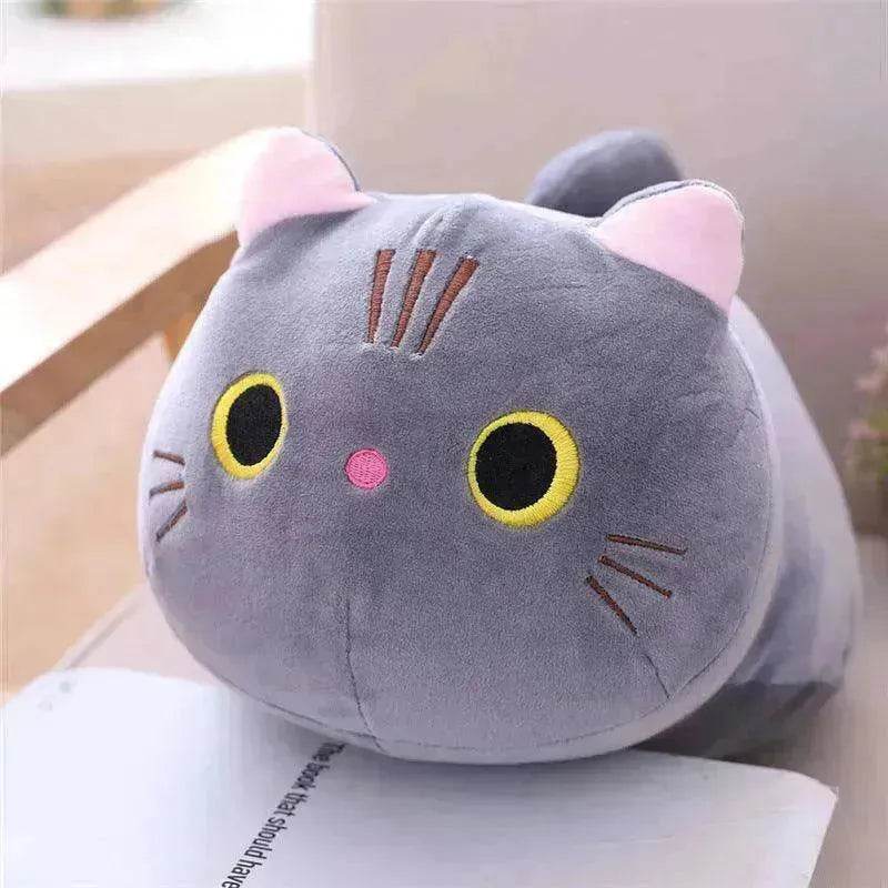 Grande taille dessin animé chat en peluche jouets en tissu poupée longue oreiller coussin animal