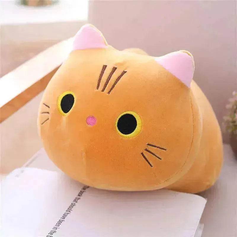 Grande taille dessin animé chat en peluche jouets en tissu poupée longue oreiller coussin animal
