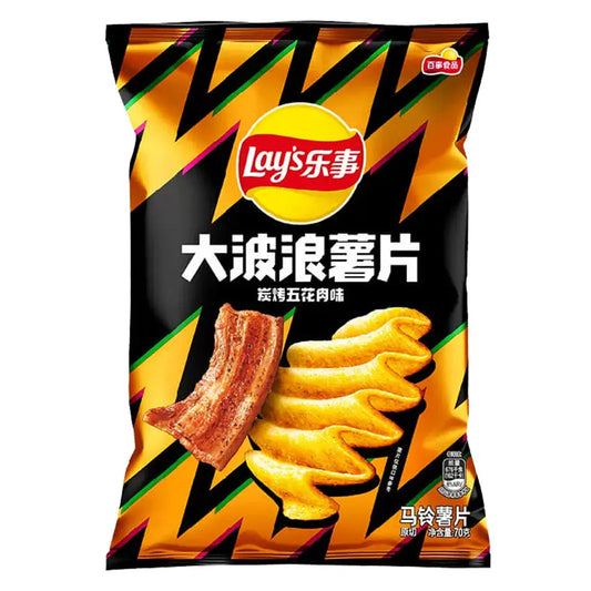 Lay's Ondulées Saveur Poitrine de Porc Grillée, 70g