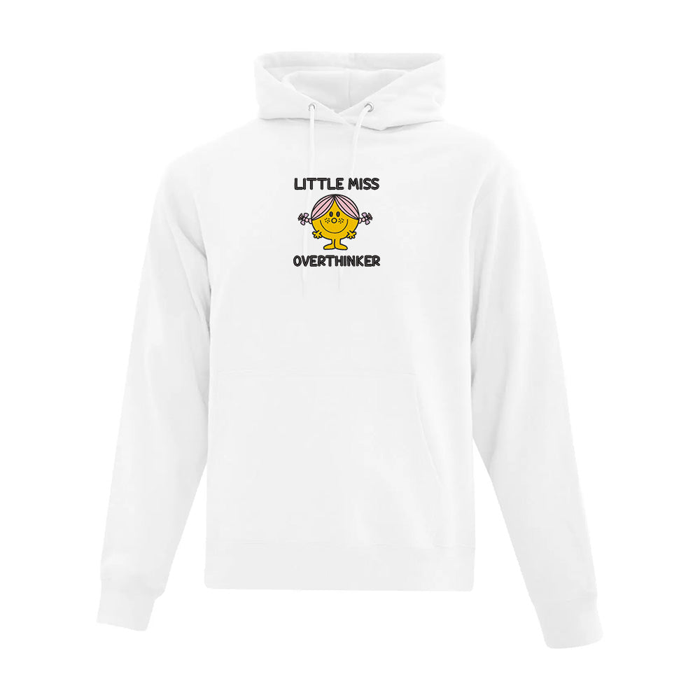 Sweat à capuche « Little Miss Overthinker » brodé