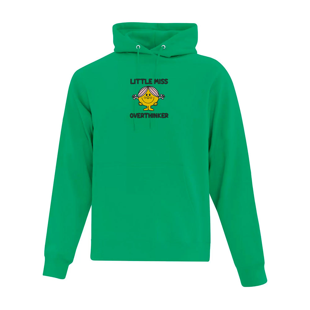 Sweat à capuche « Little Miss Overthinker » brodé