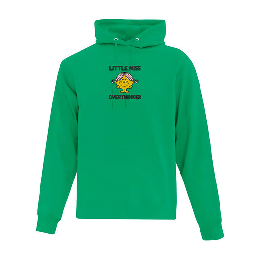 Sweat à capuche « Little Miss Overthinker » brodé