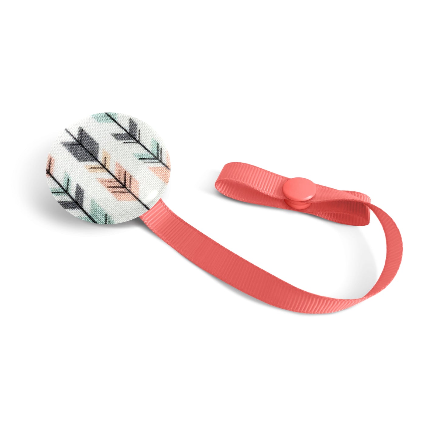 Attache-tétine Lolikö Flèche corail