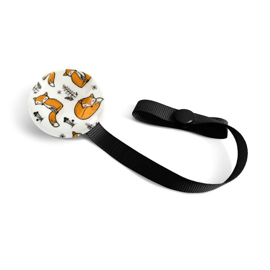 Attache-sucette Lolikö Renard orange (motif : Caja_design)