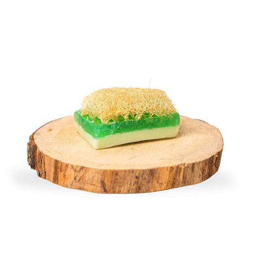 Savon Loofah : Aloès & Lait de Chèvre