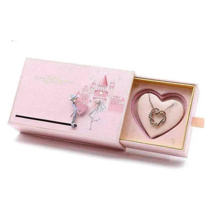Love Castle Jewelry Ring & Necklace Box