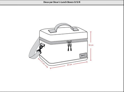 Lunch Box Lilac Retro Flower Print