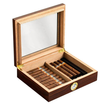 Luxury Cedar Wood Travel Humidor Cigar Box