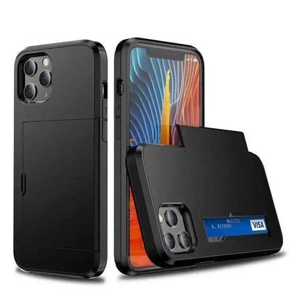 Luxury Slide Iphone case wallet Apple Phone case card holder