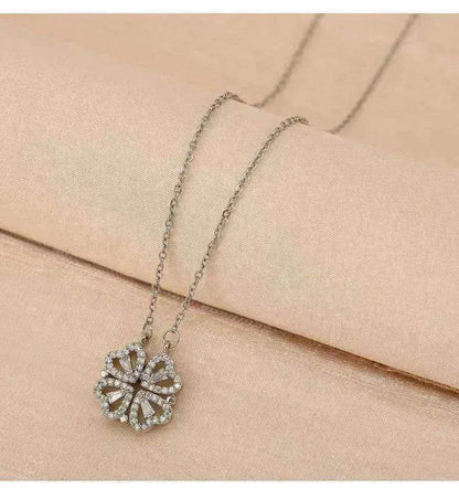 Luxury Titanium Steel Four Leaf Clover Necklace