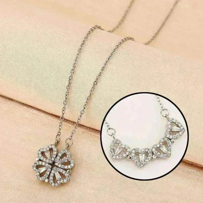 Luxury Titanium Steel Four Leaf Clover Necklace