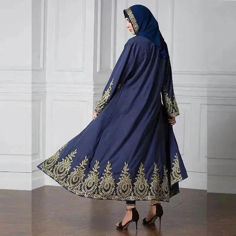 Luxury Vintage Abaya Kimono Jacket for Arab Turkey Middle East Women