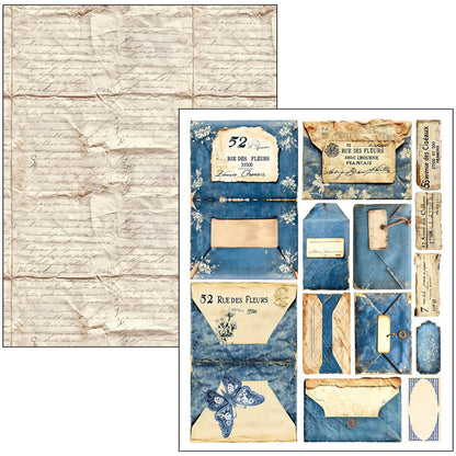 Mixed Media Book Urban Blue Denim A4 Maxi