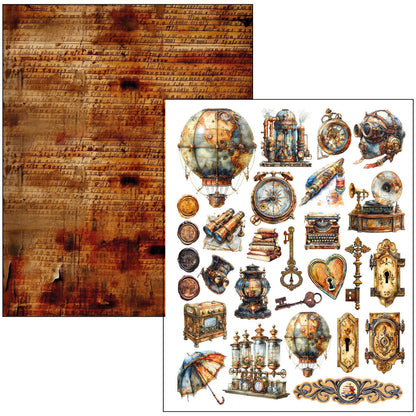Mixed Media Book Past Time A4 Maxi