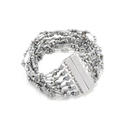 Bracelet multi-rangs en cristal