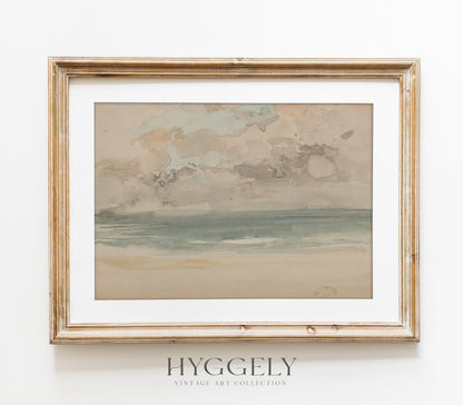Vintage Coastal Landscape Art Print L0102