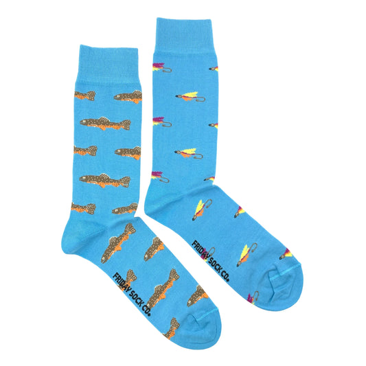 Friday Sock Co Chaussettes Truite et Mouche pour homme
